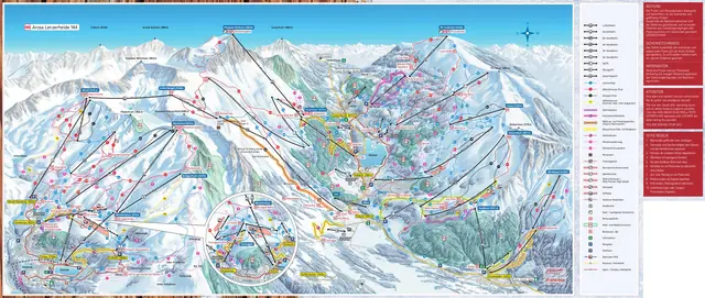Plan des pistes Arosa