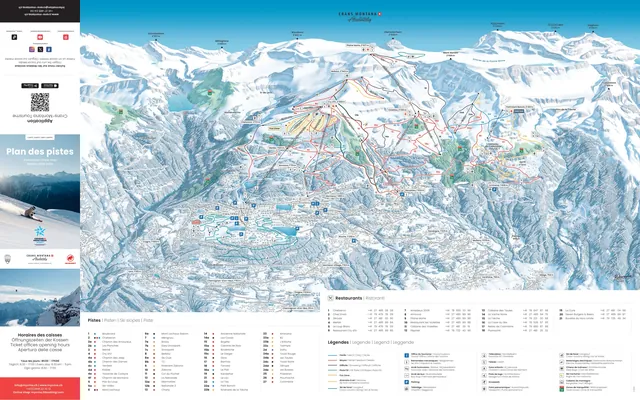 Plan des pistes Crans-Montana