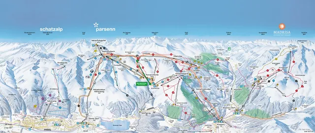 Plan des pistes Davos