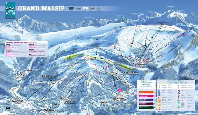 Plan des pistes Flaine