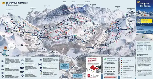 Plan des pistes Grindelwald