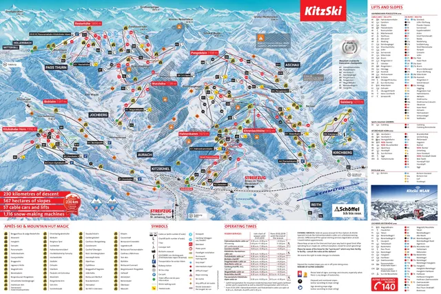 Plan des pistes Kirchberg