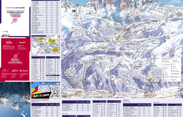 Plan des pistes Madonna di Campiglio