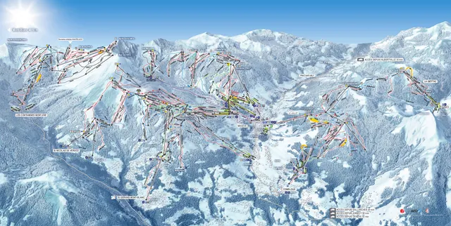 Plan des pistes Megève