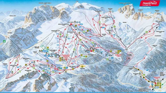 Plan des pistes Nassfeld
