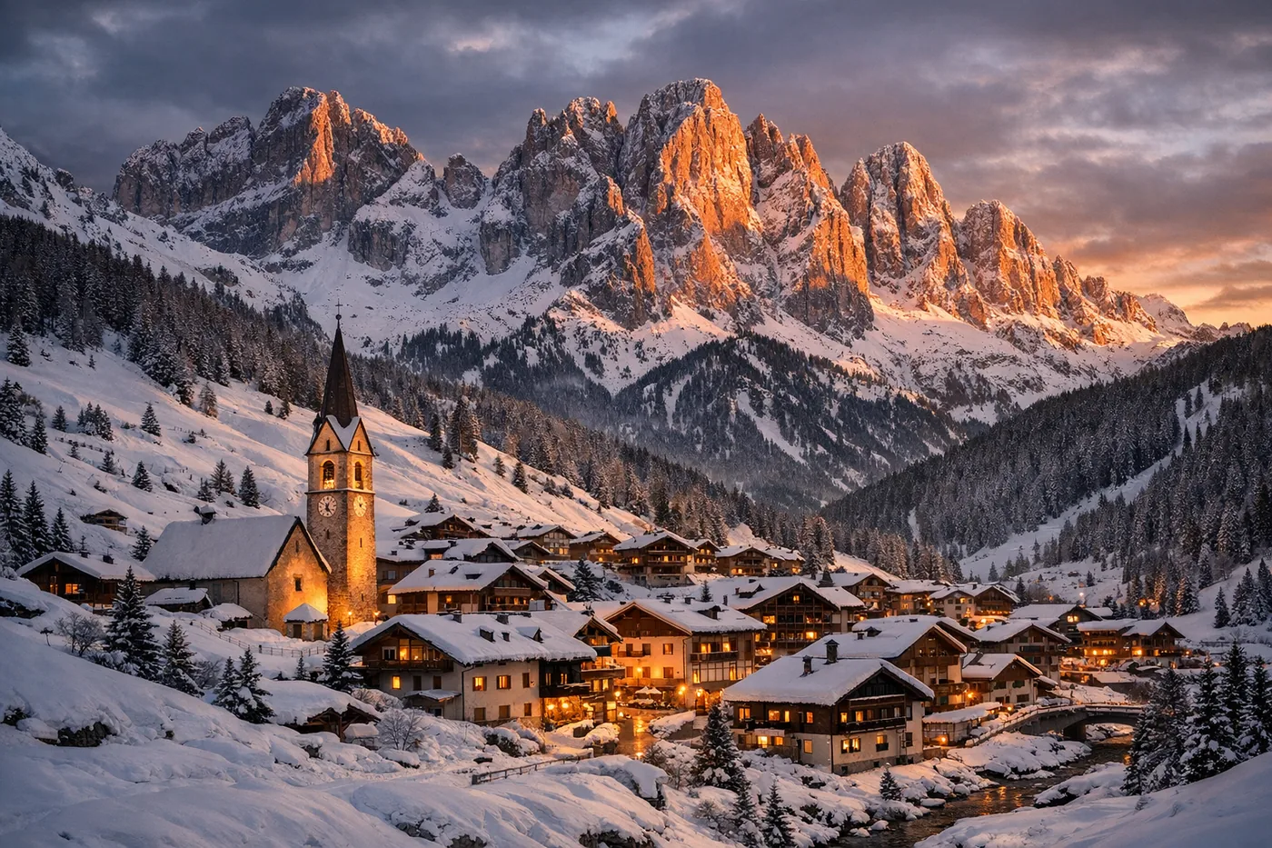 Séjour au ski à Canazei i Italie