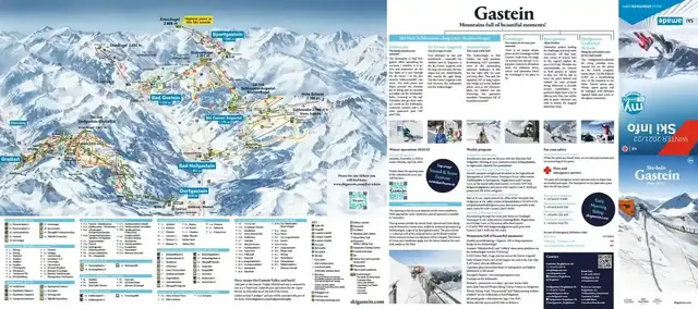 Plan des pistes Bad Gastein
