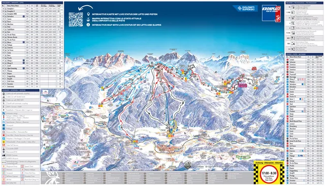 Plan des pistes Kronplatz