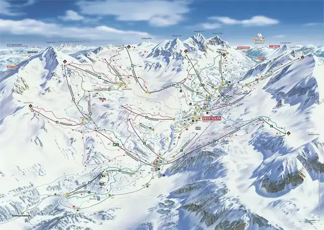 Plan des pistes Obertauern