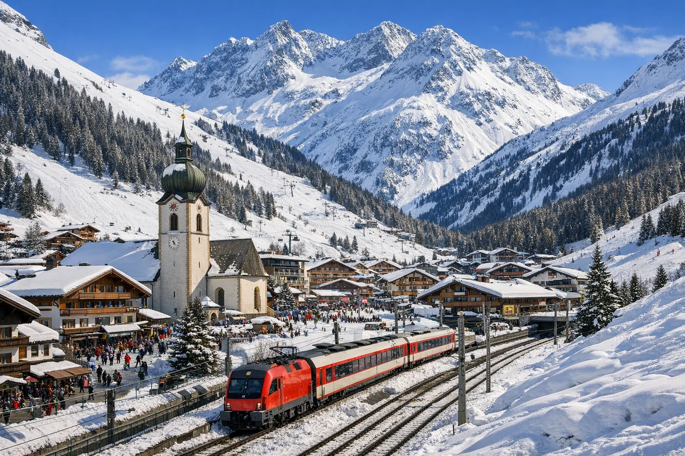 Séjour au ski à St. Anton i Autriche